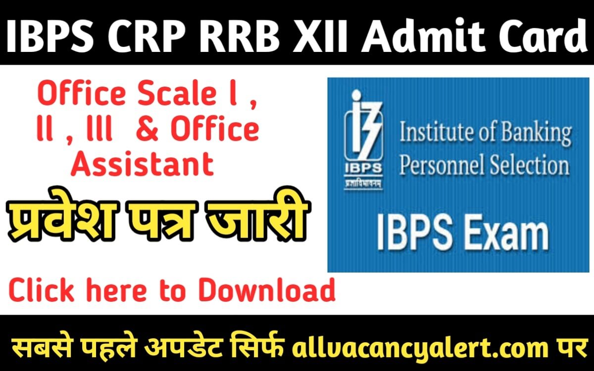 IBPS CRP RRB XII Recruitment 2023 Admit Card